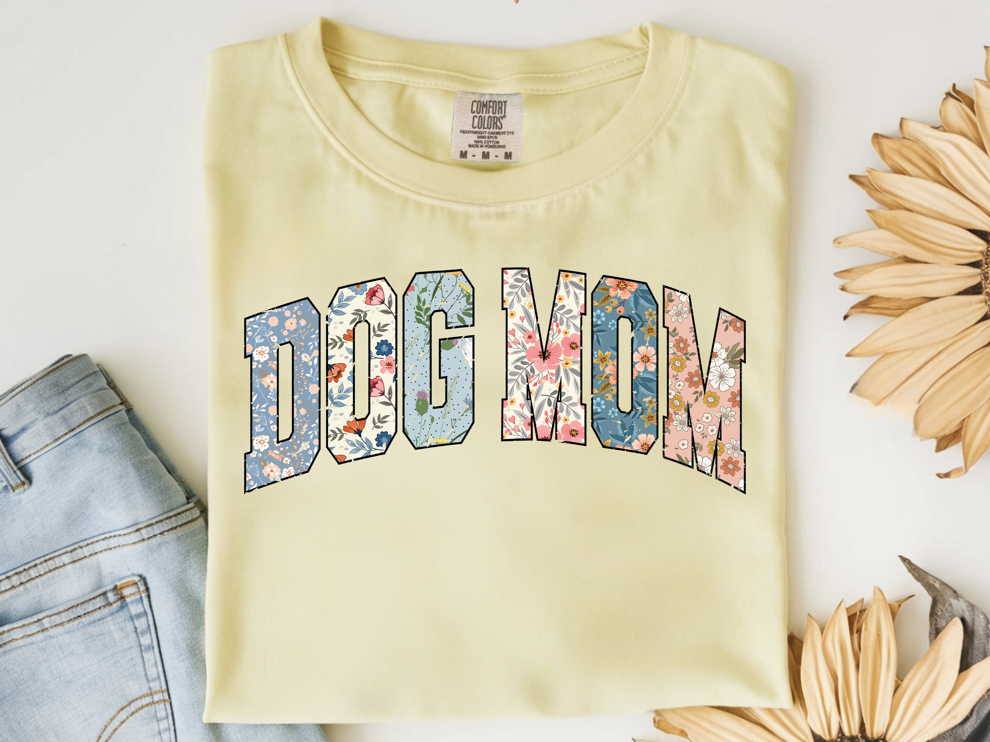 Floral Dog Mom Tee