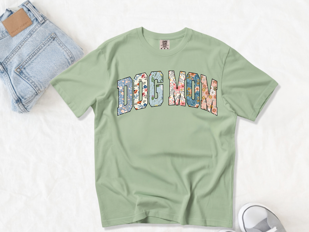 Floral Dog Mom Tee