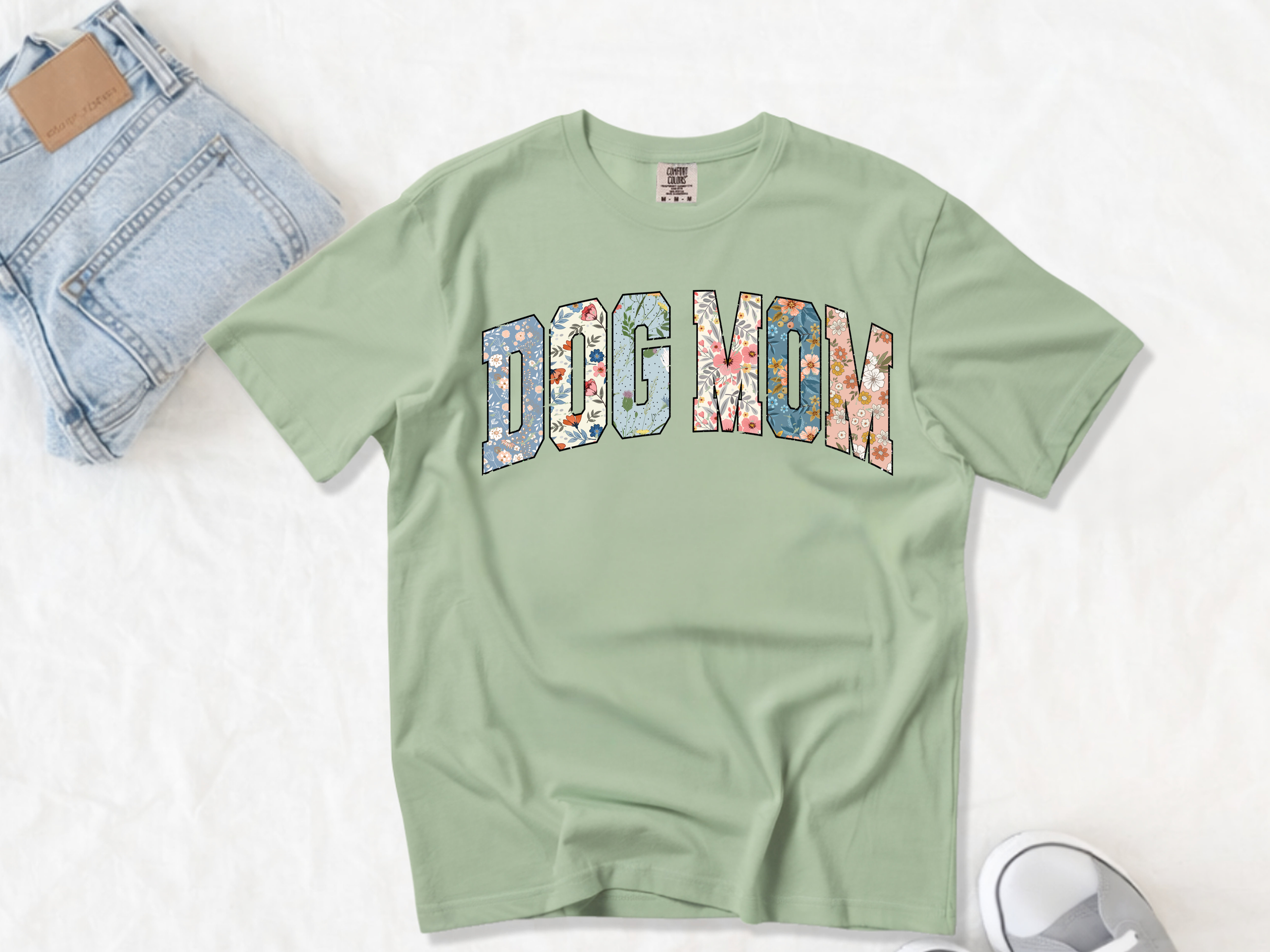 Floral Dog Mom Tee