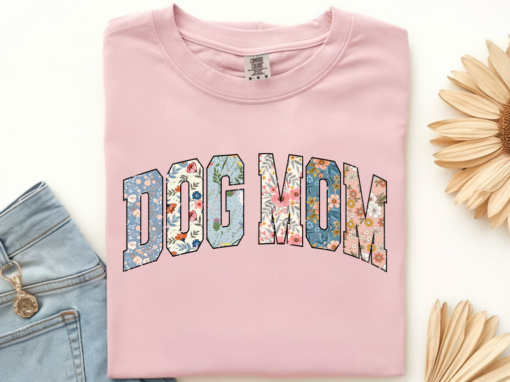 Floral Dog Mom Tee
