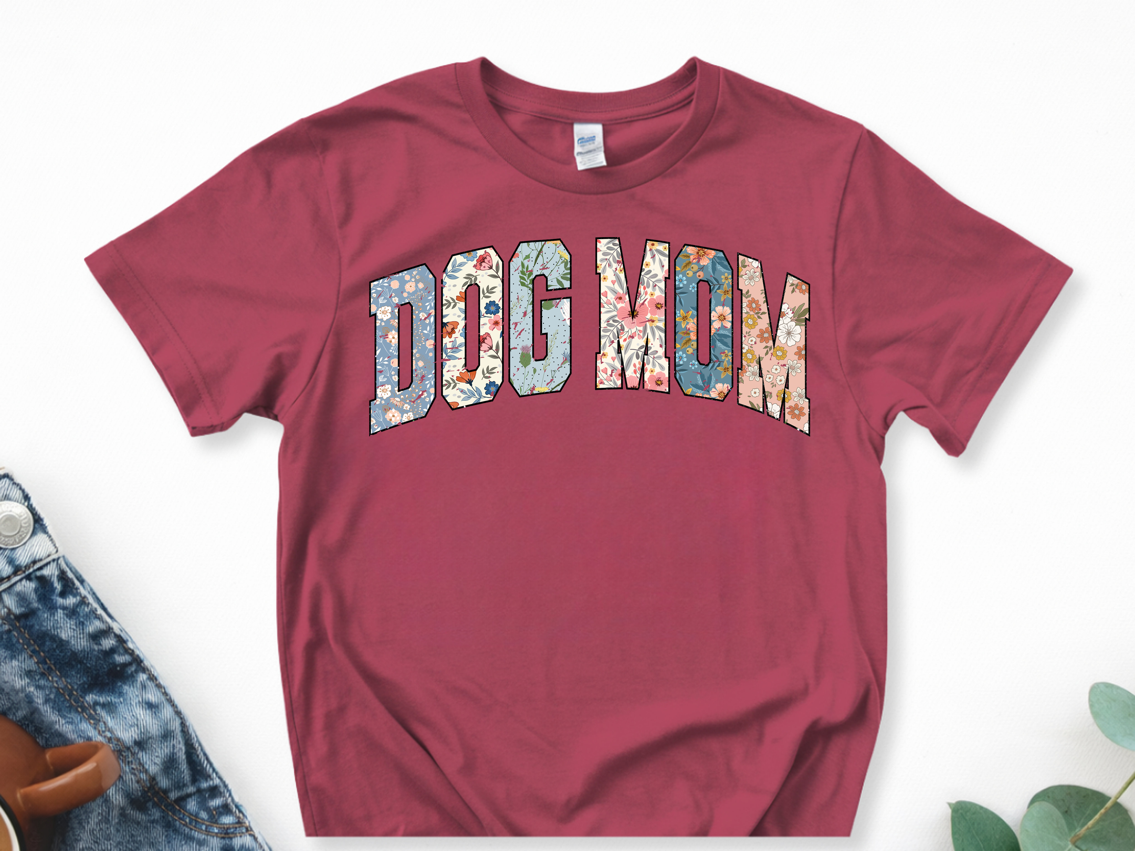 Floral Dog Mom Tee