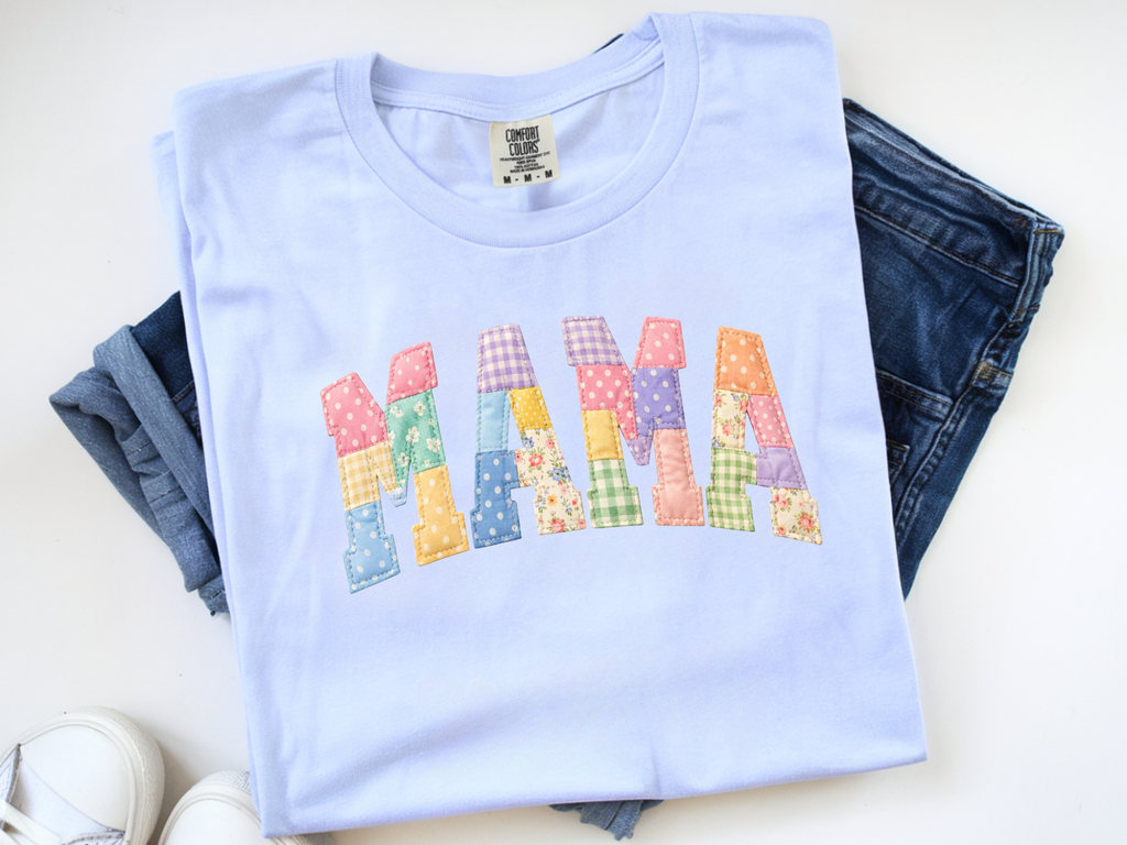 Stitched Mama Print Tee