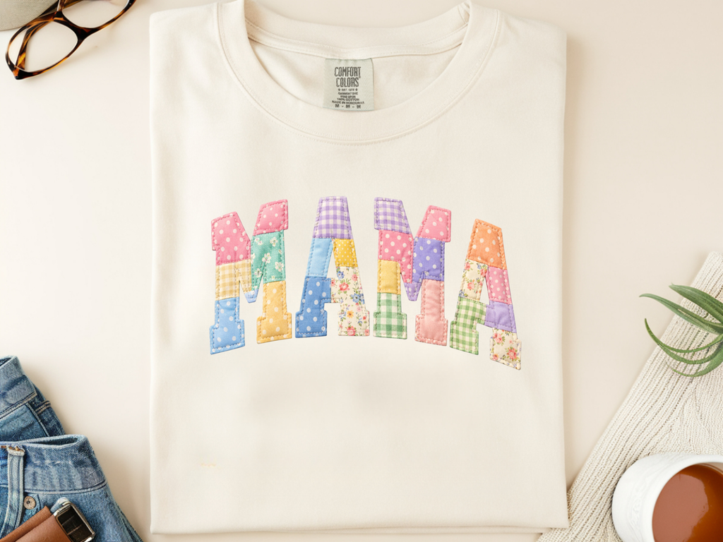 Stitched Mama Print Tee