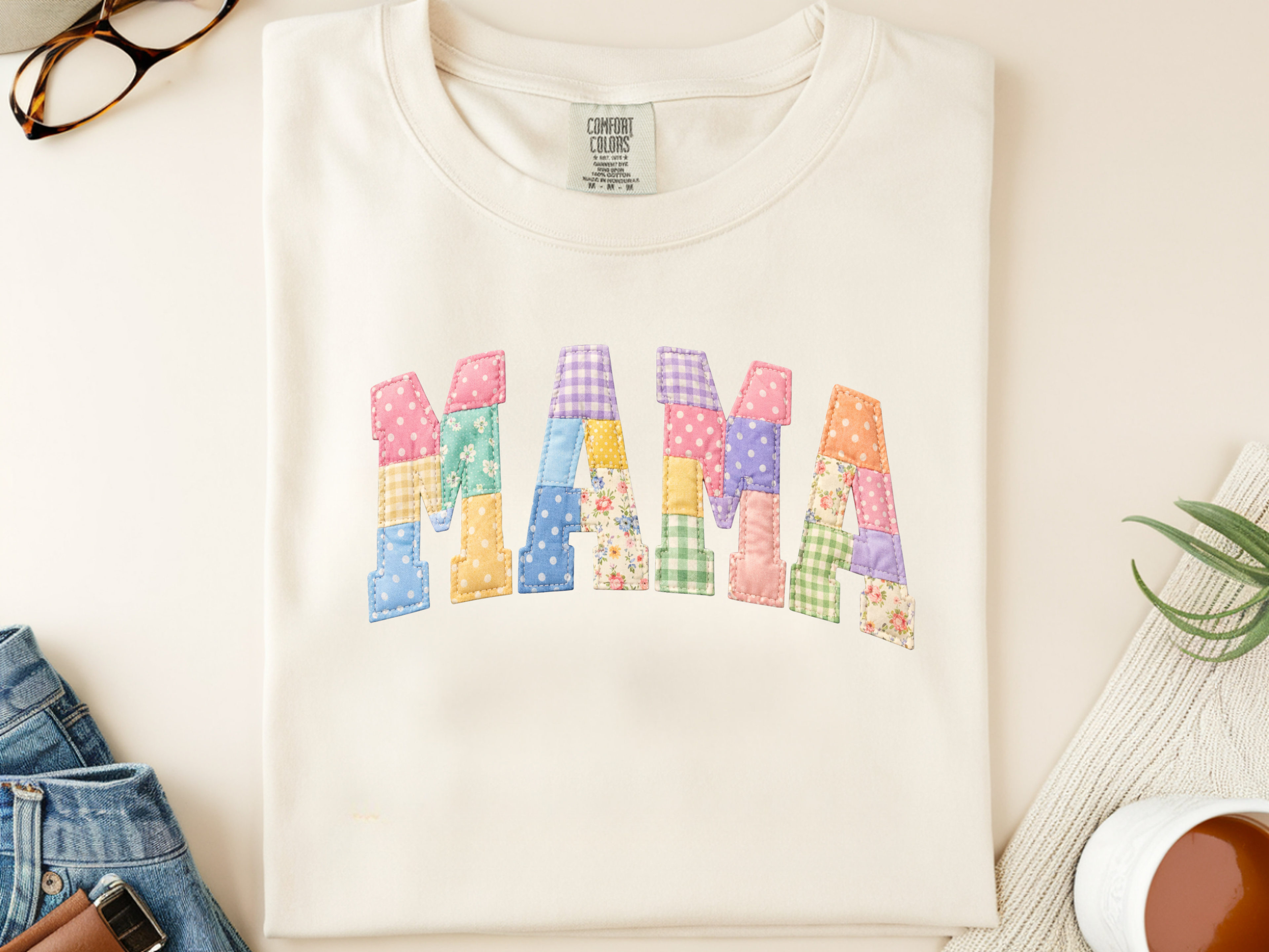 Stitched Mama Print Tee