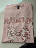 Auntie Floral Bow T-Shirt